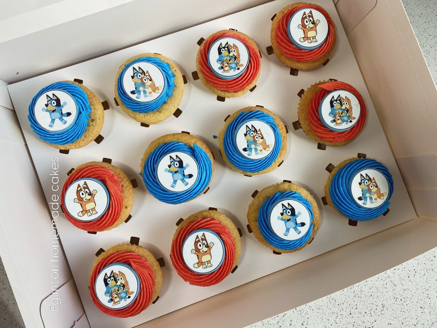 Cupcakes with edible Printed topper