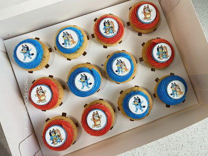 Cupcakes with edible Printed topper