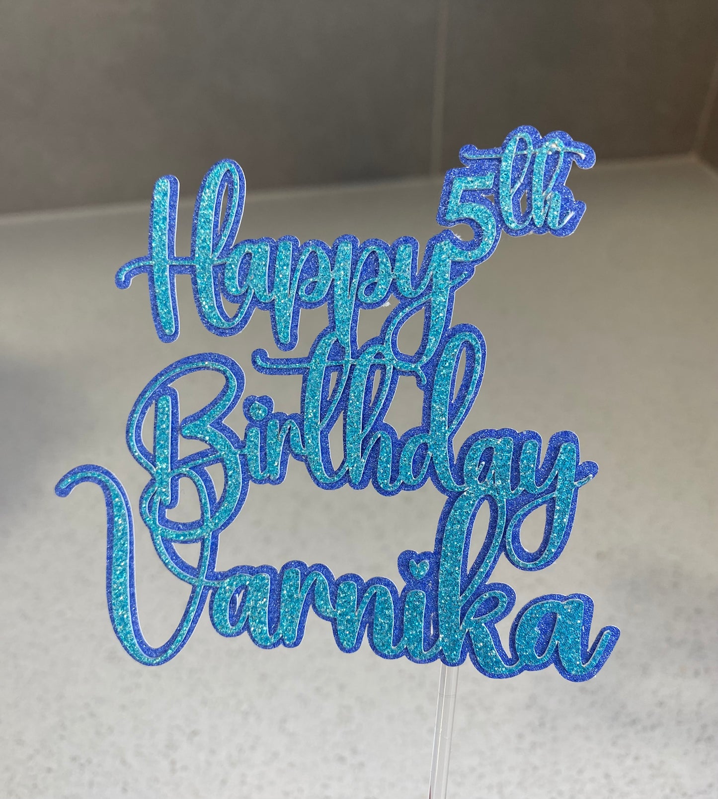 Customise birthday topper