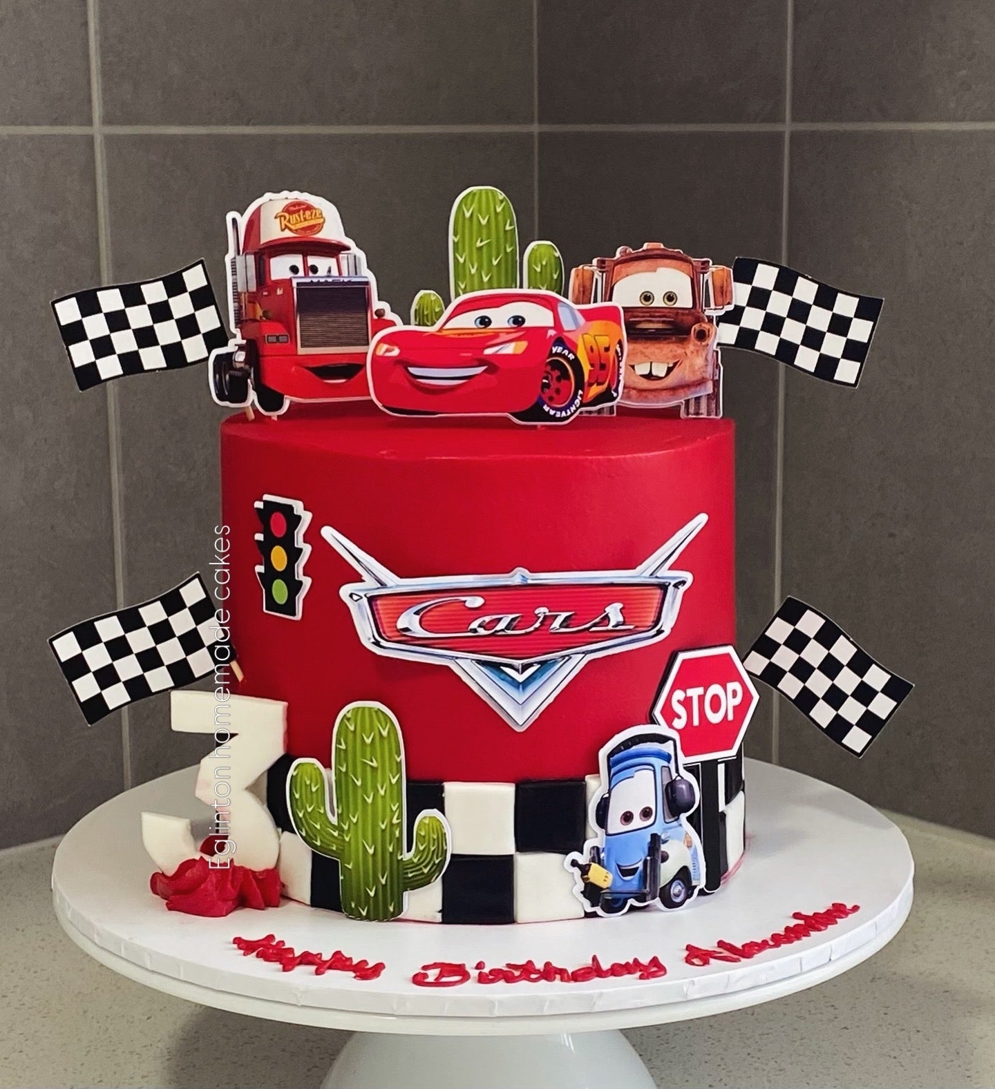 theme cake mcqueen