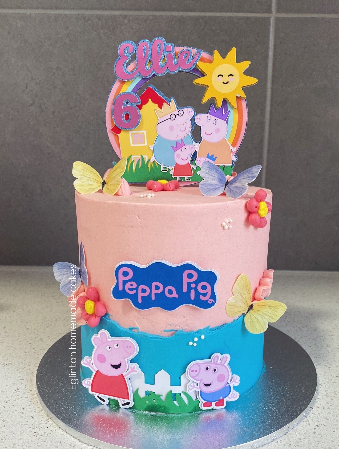 theme peppa pig cake