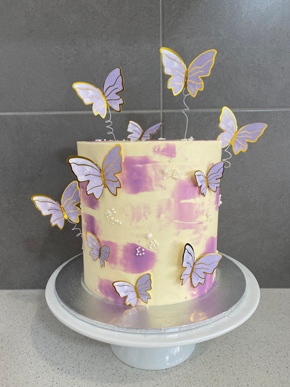 custom your butterfly cake theme