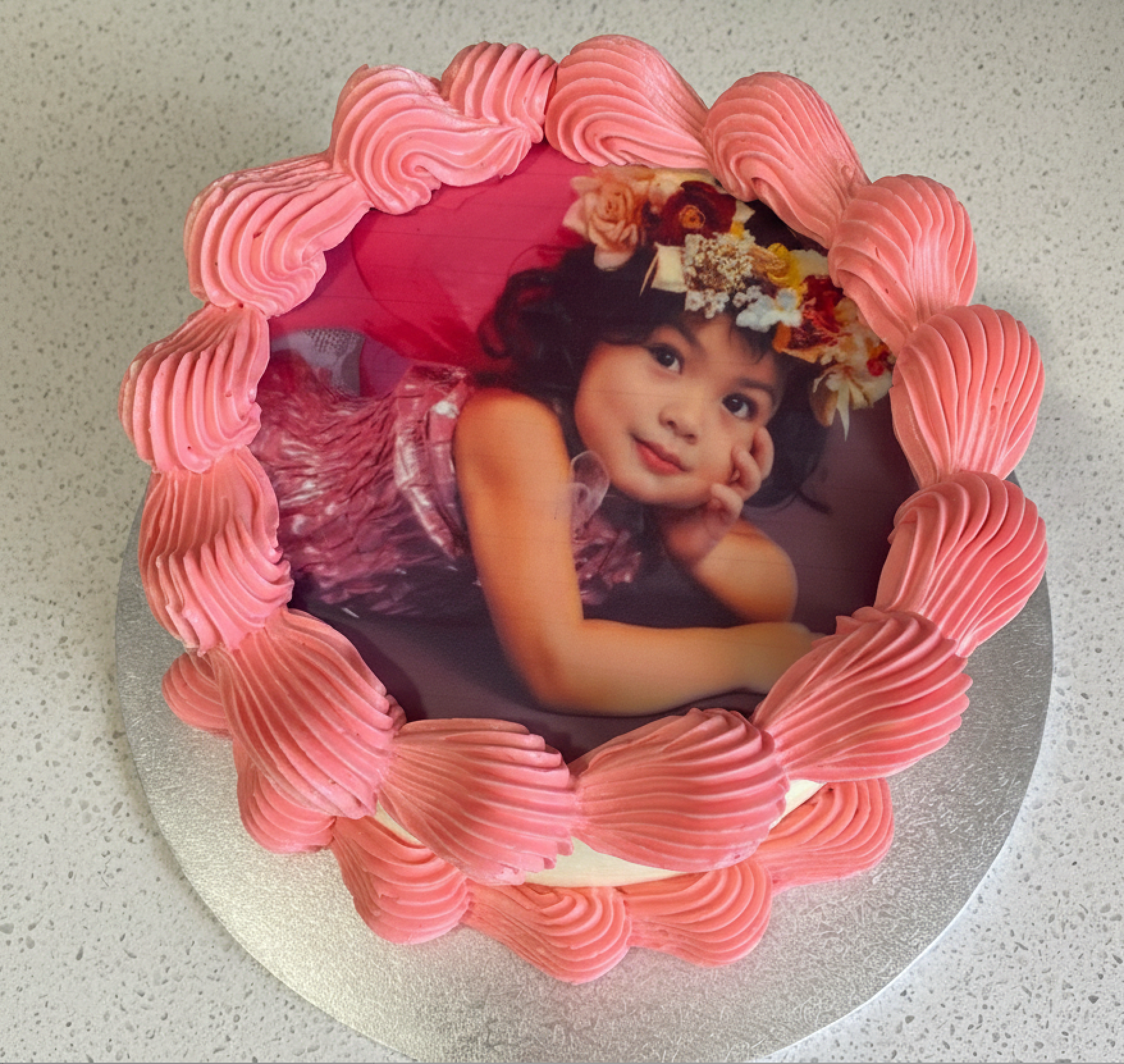 cake with edible photo