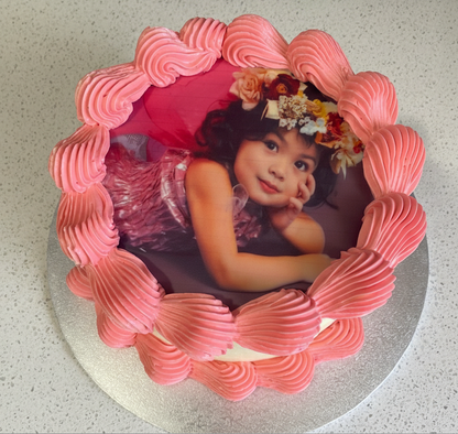 cake with edible photo