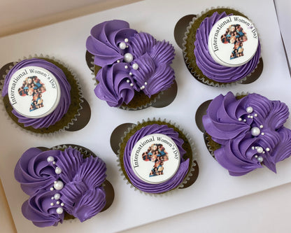 6pcs. cupcakes for international women's day