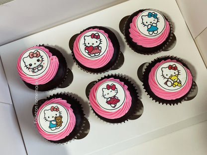 Cupcakes with edible Printed topper