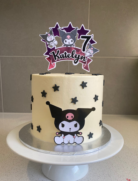 kuromi with topper cake