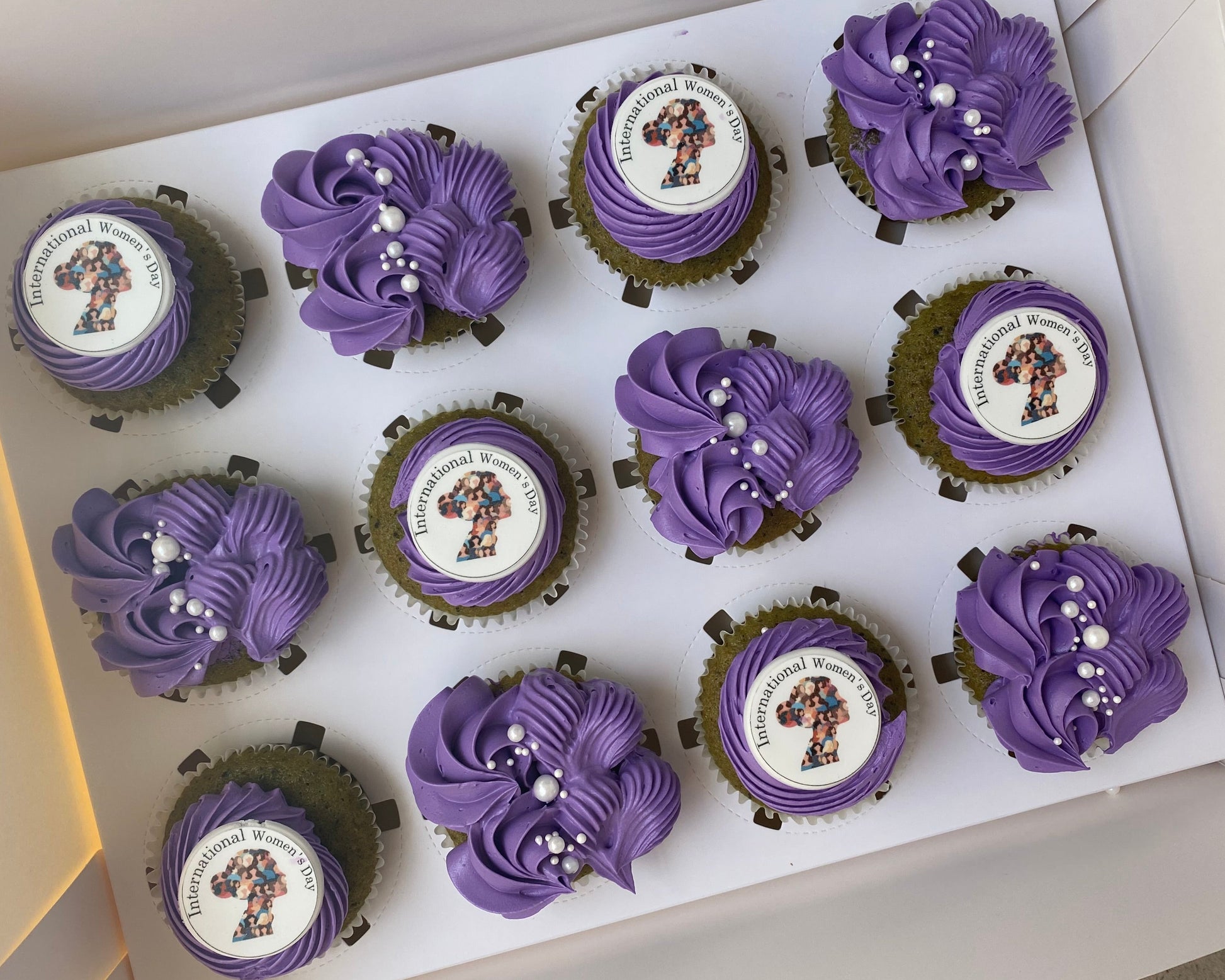 international womens day cupcake